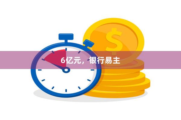 6亿元，银行易主