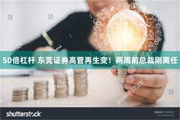 50倍杠杆 东莞证券高管再生变！两周前总裁刚离任